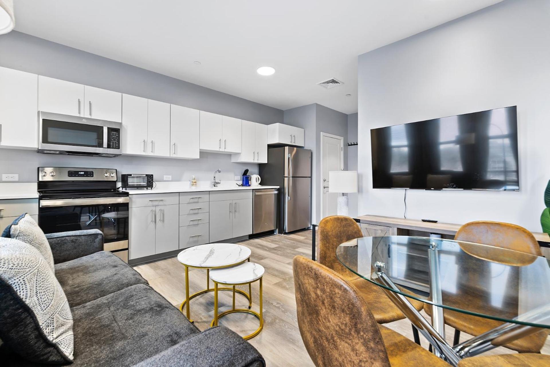 Furnished Apartments Near Encore Everett Ruang foto