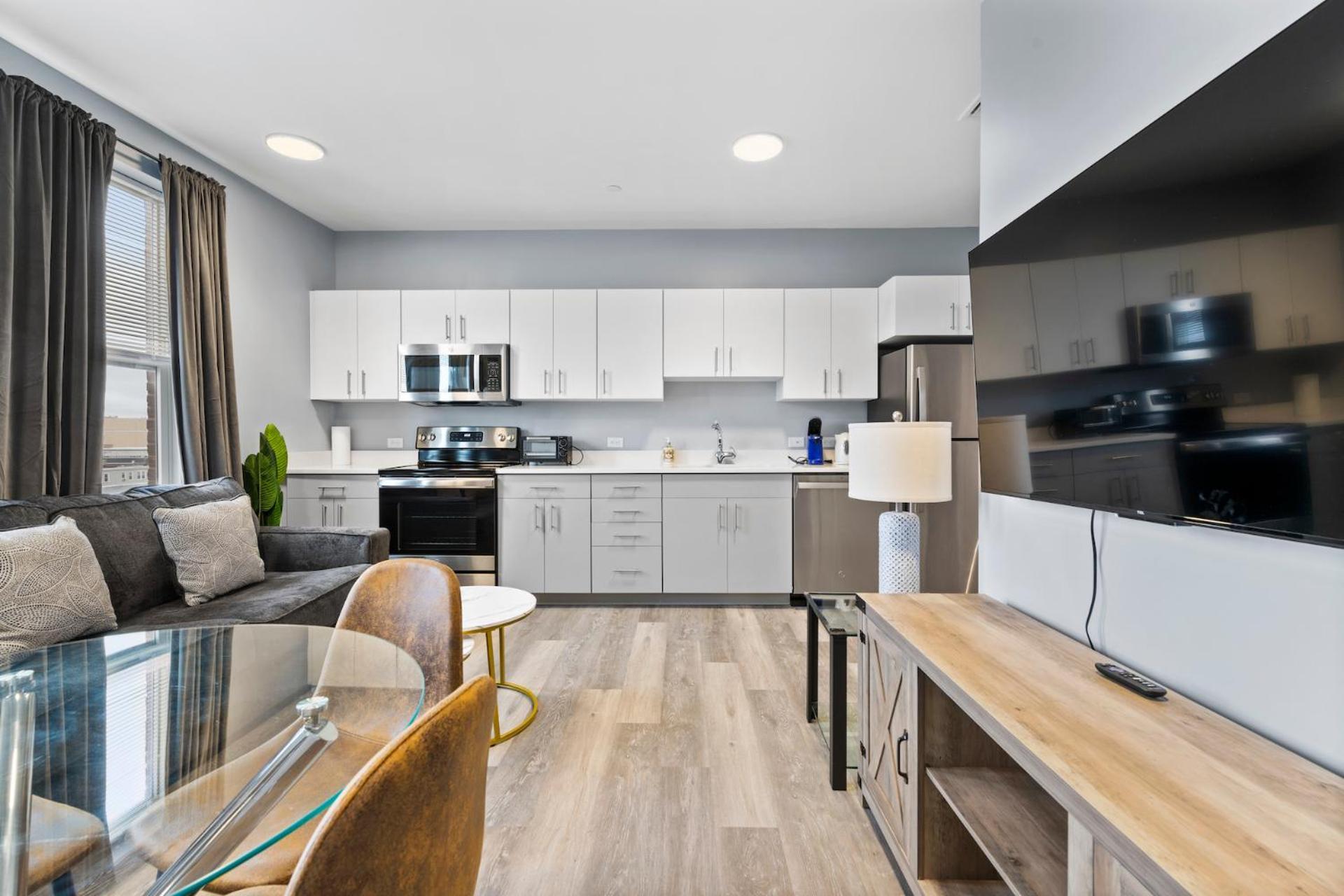 Furnished Apartments Near Encore Everett Ruang foto