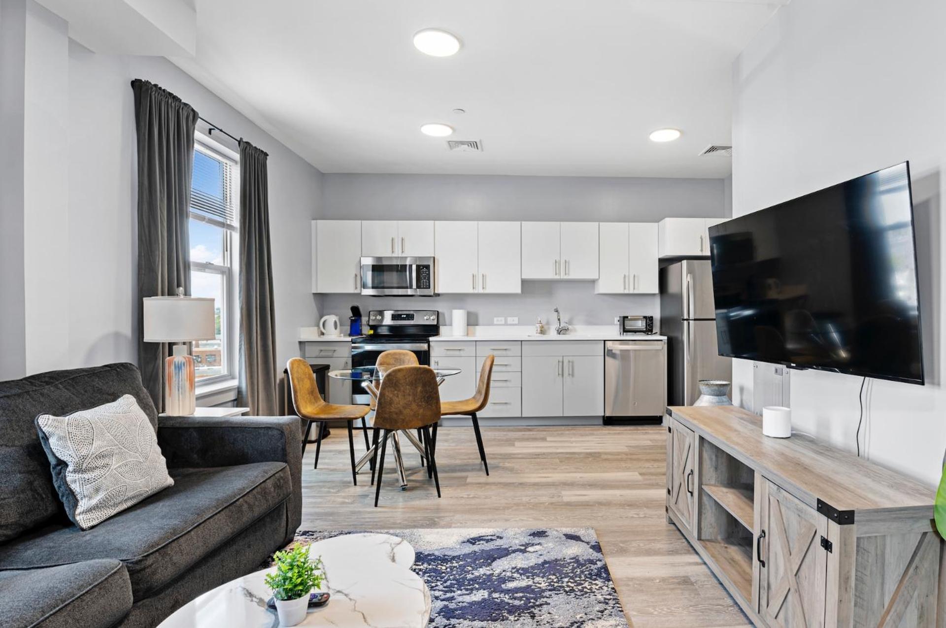Furnished Apartments Near Encore Everett Ruang foto